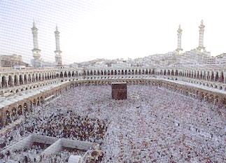 Men and women have separate entrances to the Zamzam well in the underground galleries. Today the water is pumped out in channels and provided through taps in the Zamzam area. (source- Tell me about Hajj)